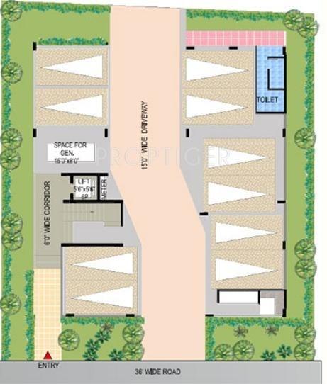 Mehta Engineers Rajeshwari Prasiddhi Site Plan