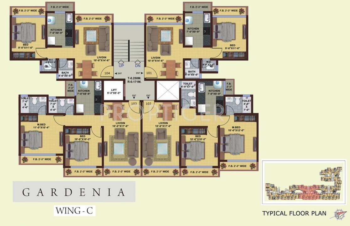 Images for Cluster Plan of Lalani Gardenia