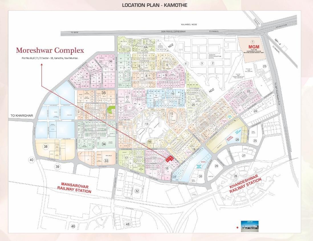 Aaron Infra Projects Moreshwar Complex Location Plan