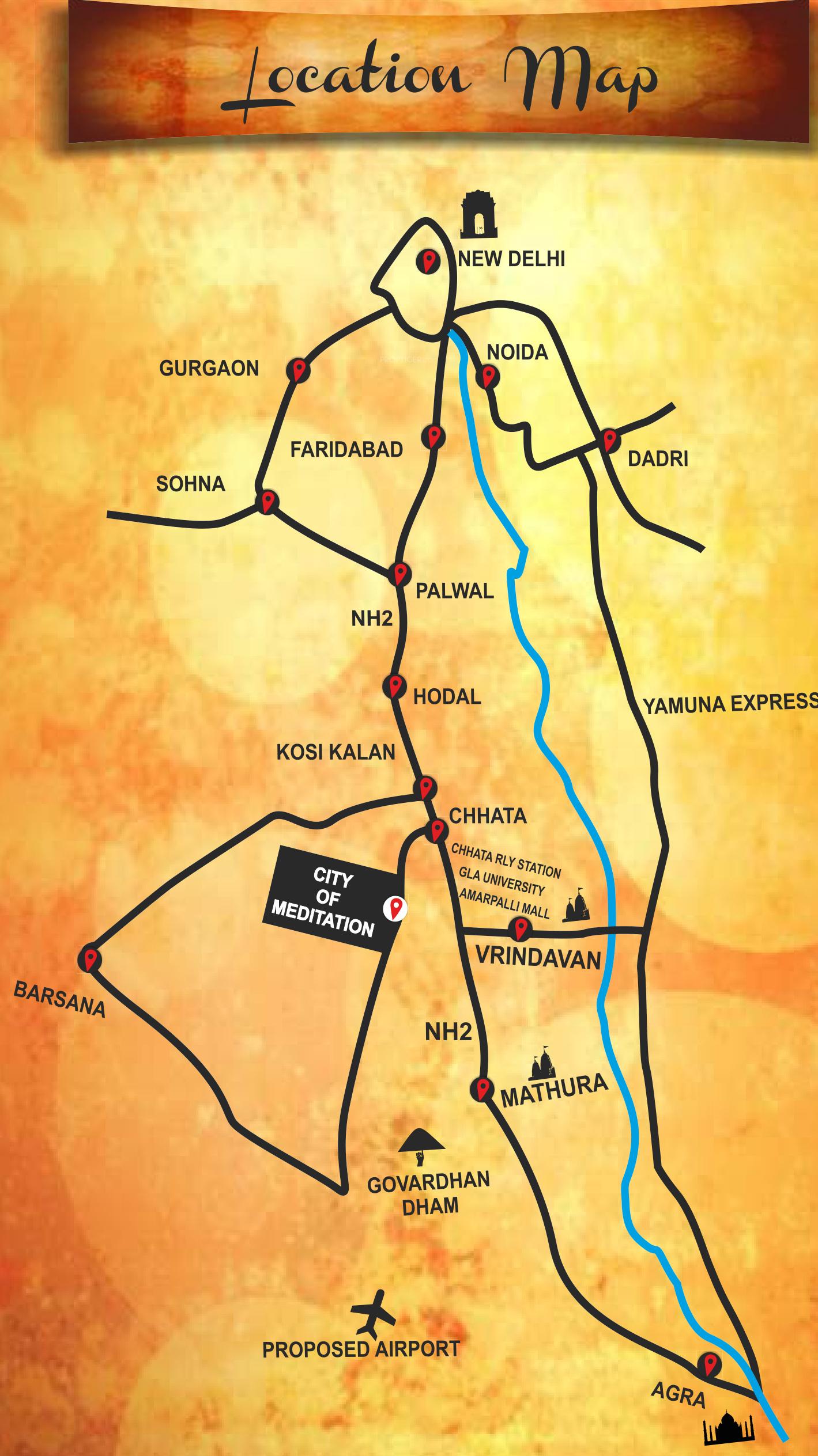 Images for Location Plan of Advetaya City Of Meditation