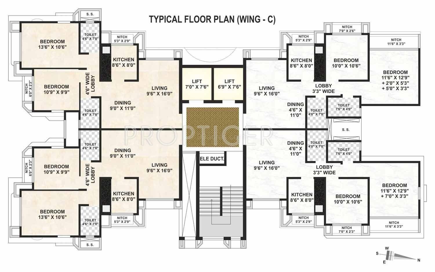 Images for Cluster Plan of Padmavati Developers Trikutta Tower