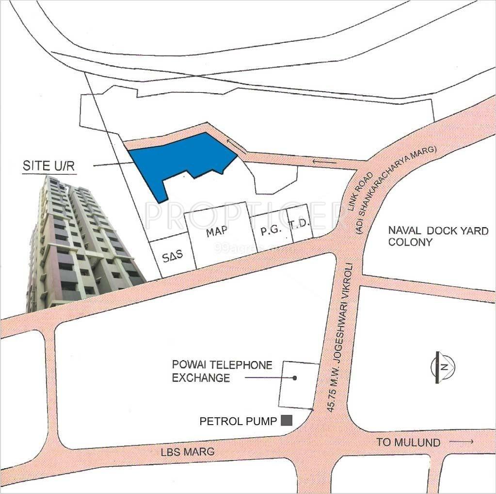 Padmavati Developers Trikutta Tower Location Plan