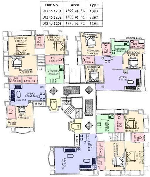 Images for Cluster Plan of V R Mittal Builder Krishna Regency