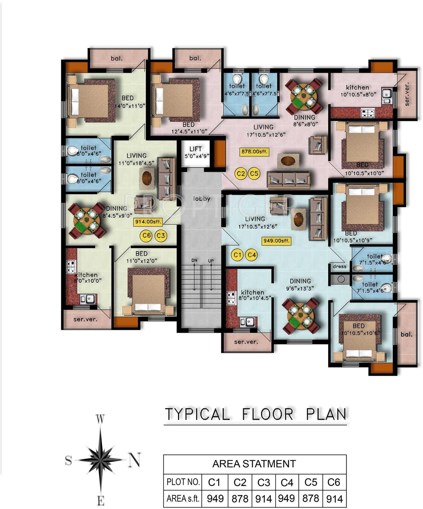 Images for Cluster Plan of Krisshna Radha Villa