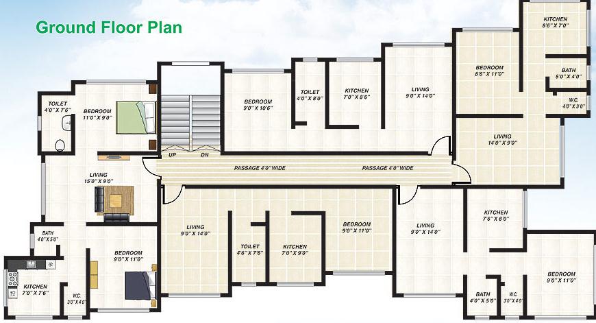 my-choice-apartment Typical Ground Floor Plan