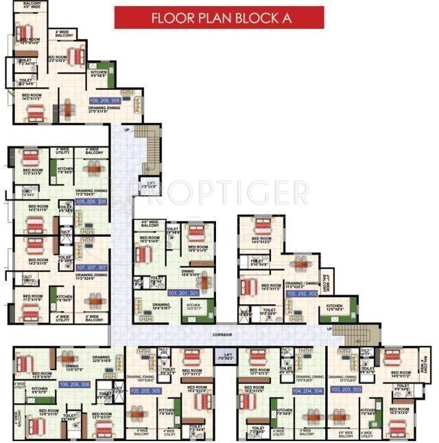 enclave Block A Cluster Plan
