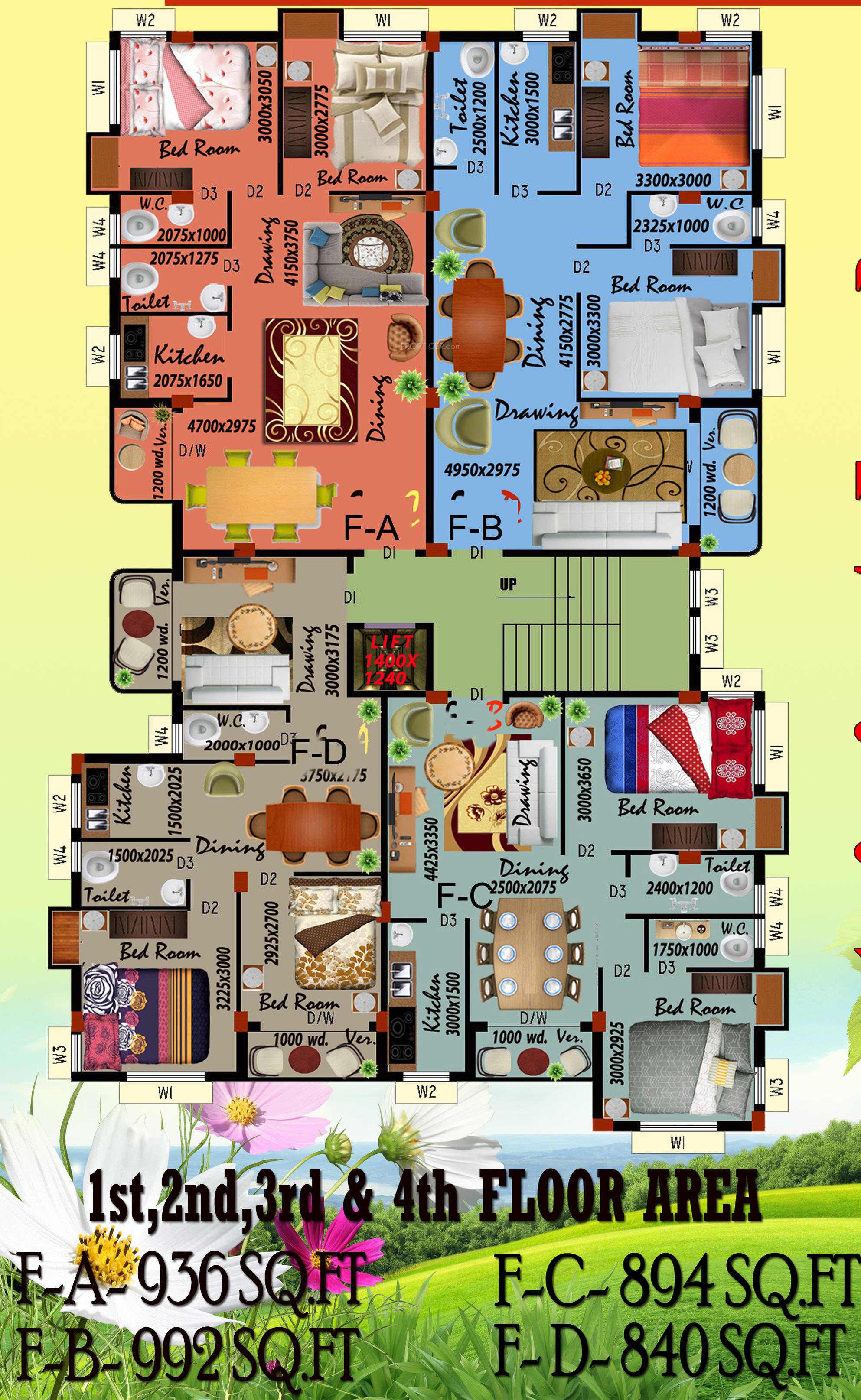 sukriti-mansion Images for Cluster Plan of Vsun Sukriti Mansion