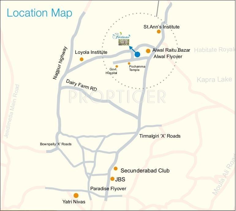 Sai Akshay Constructions Akshay Fortune Location Plan
