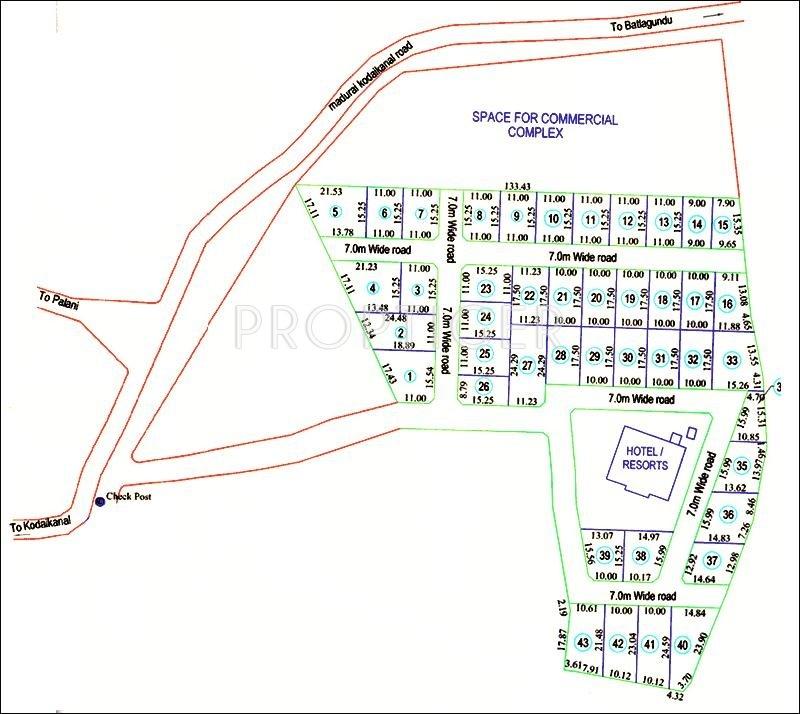 Sai Sri Saraswathi Constructions Green Garden Layout Plan