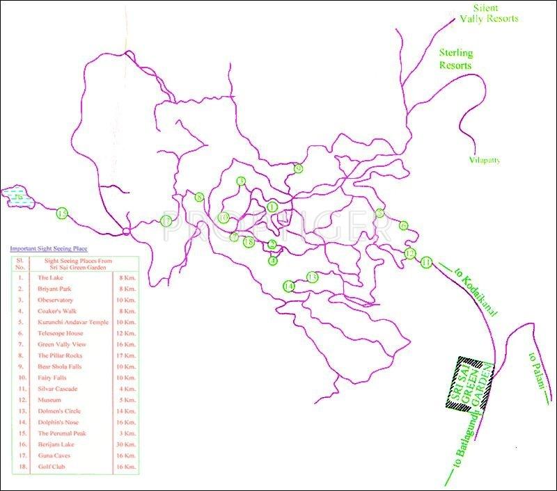 Sai Sri Saraswathi Constructions Green Garden Location Plan