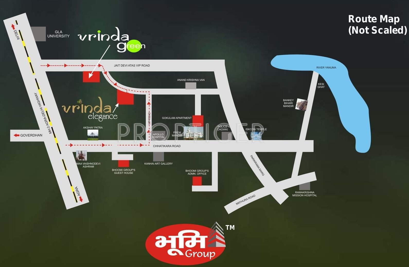 Images for Location Plan of Bhoomi Vrinda Elegance Apartment