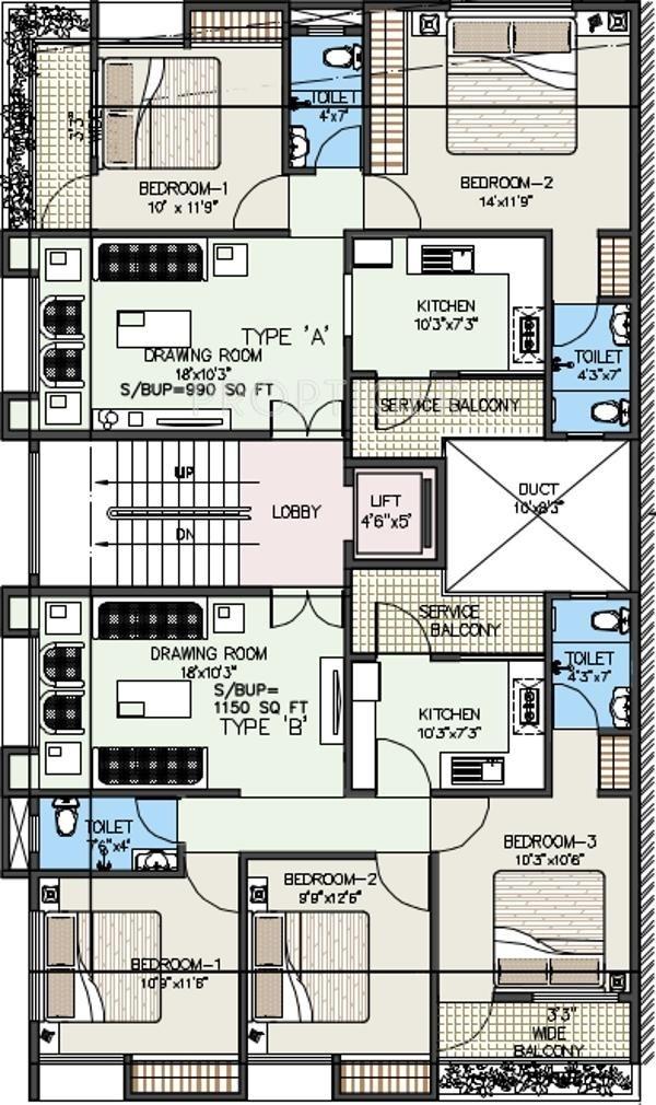 Images for Cluster Plan of M K Gurudatta Residency