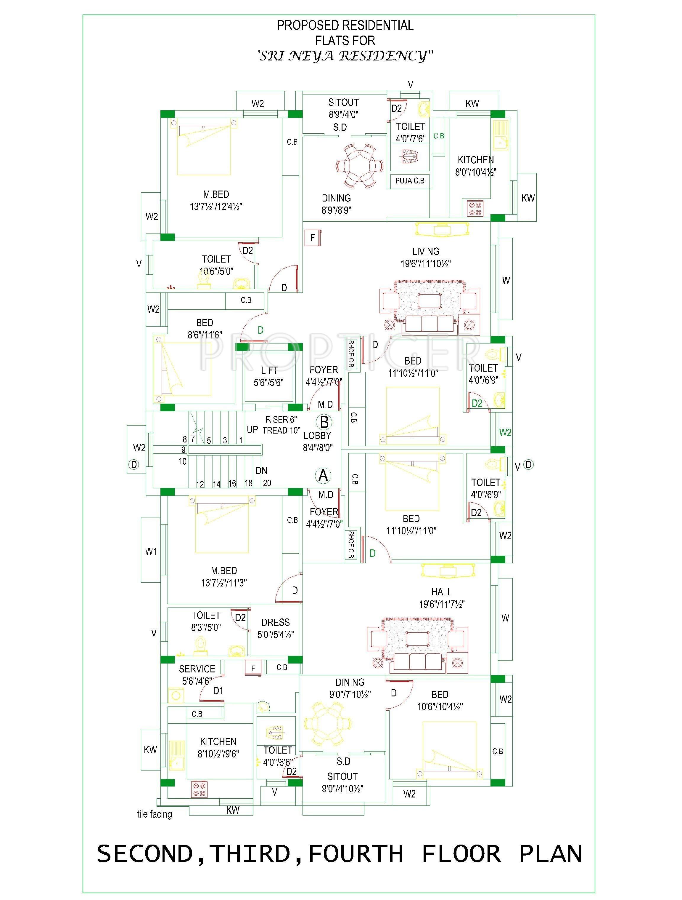 Images for Cluster Plan of SK Builders and Promoters Sri Neya Residency