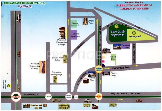 ABHINANDANA HOUSING Sai Brundavan Gold Location Plan