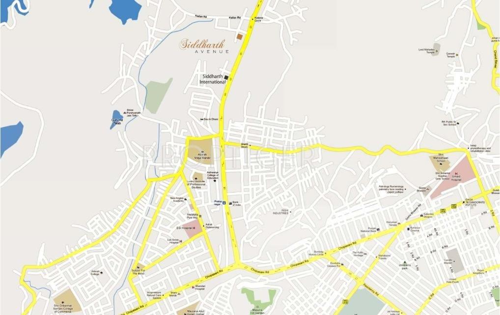 Vinod Infradevelopers Siddharth Avenue Location Plan
