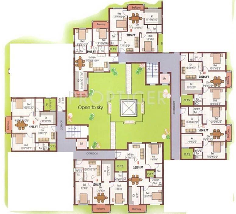 Images for Cluster Plan of Rajparis Padmam