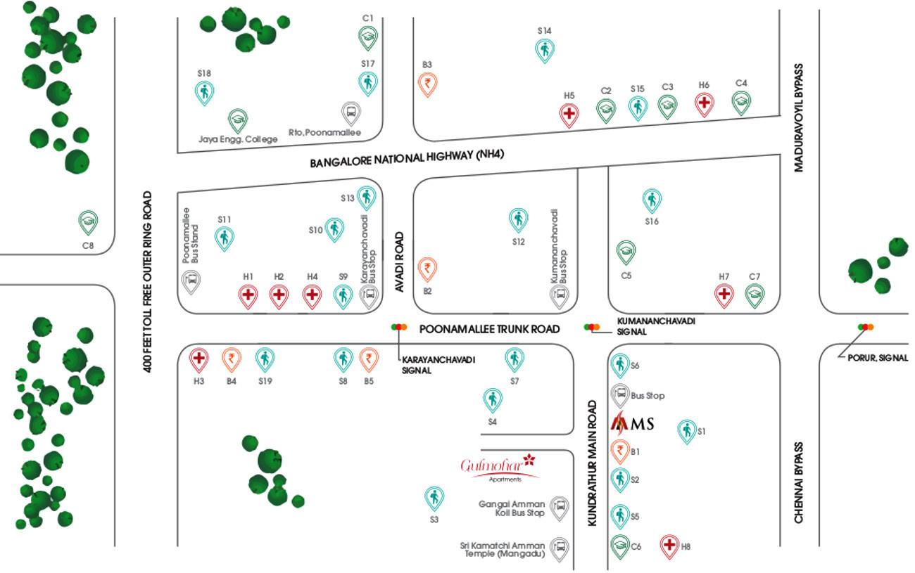 Images for Location Plan of MS Gulmohar Apartments