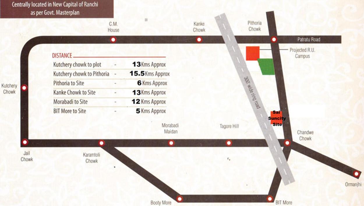 sai-suncity Images for Location Plan of Sunrise Developers Sai Suncity