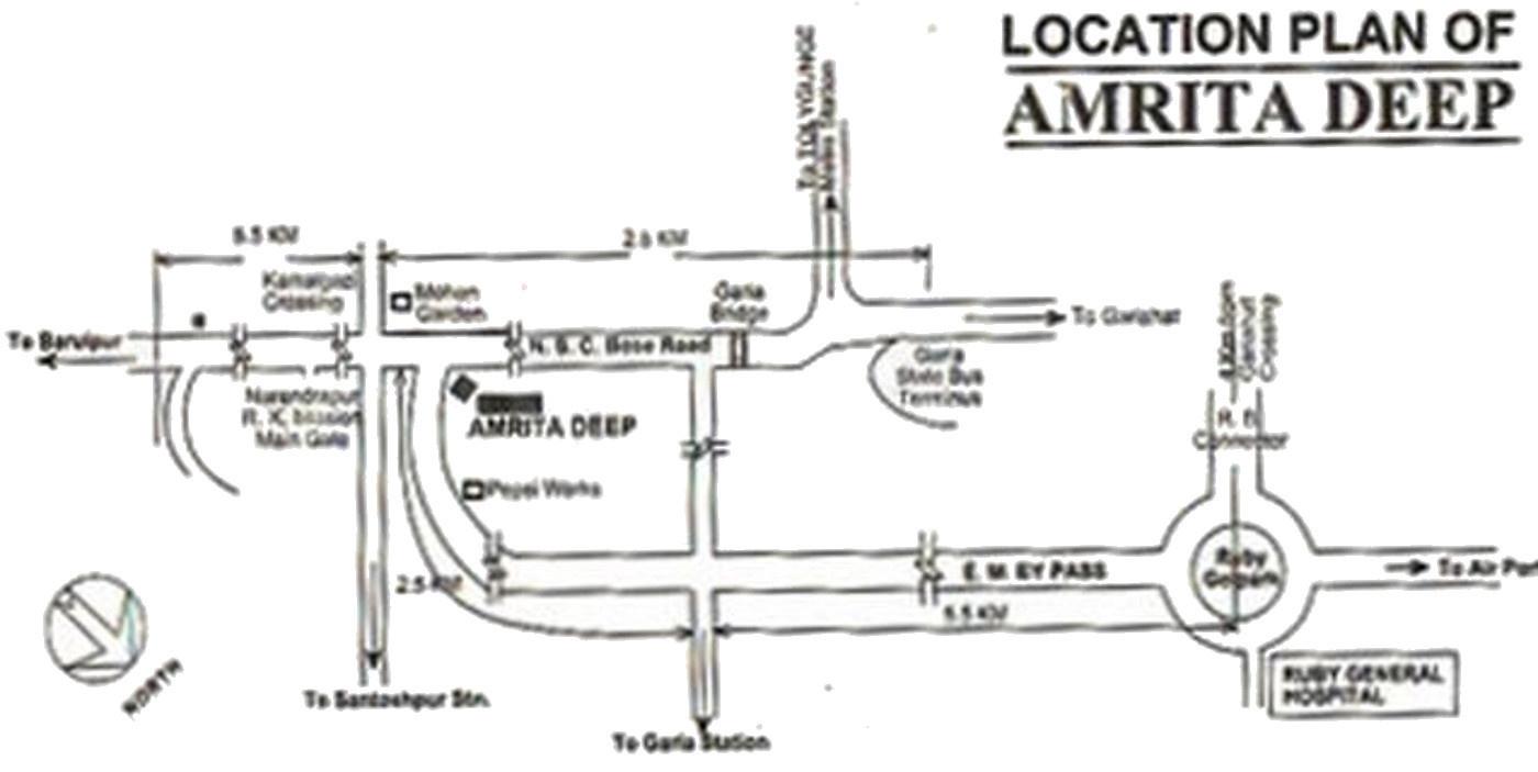 Images for Location Plan of BGA Realtors Amrita Deep Apartment