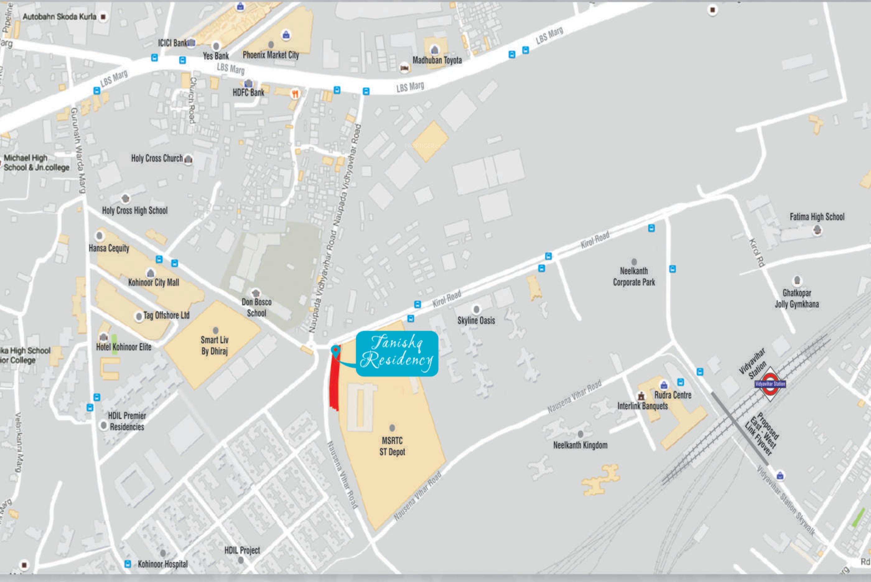 tanishq-residency Location Plan
