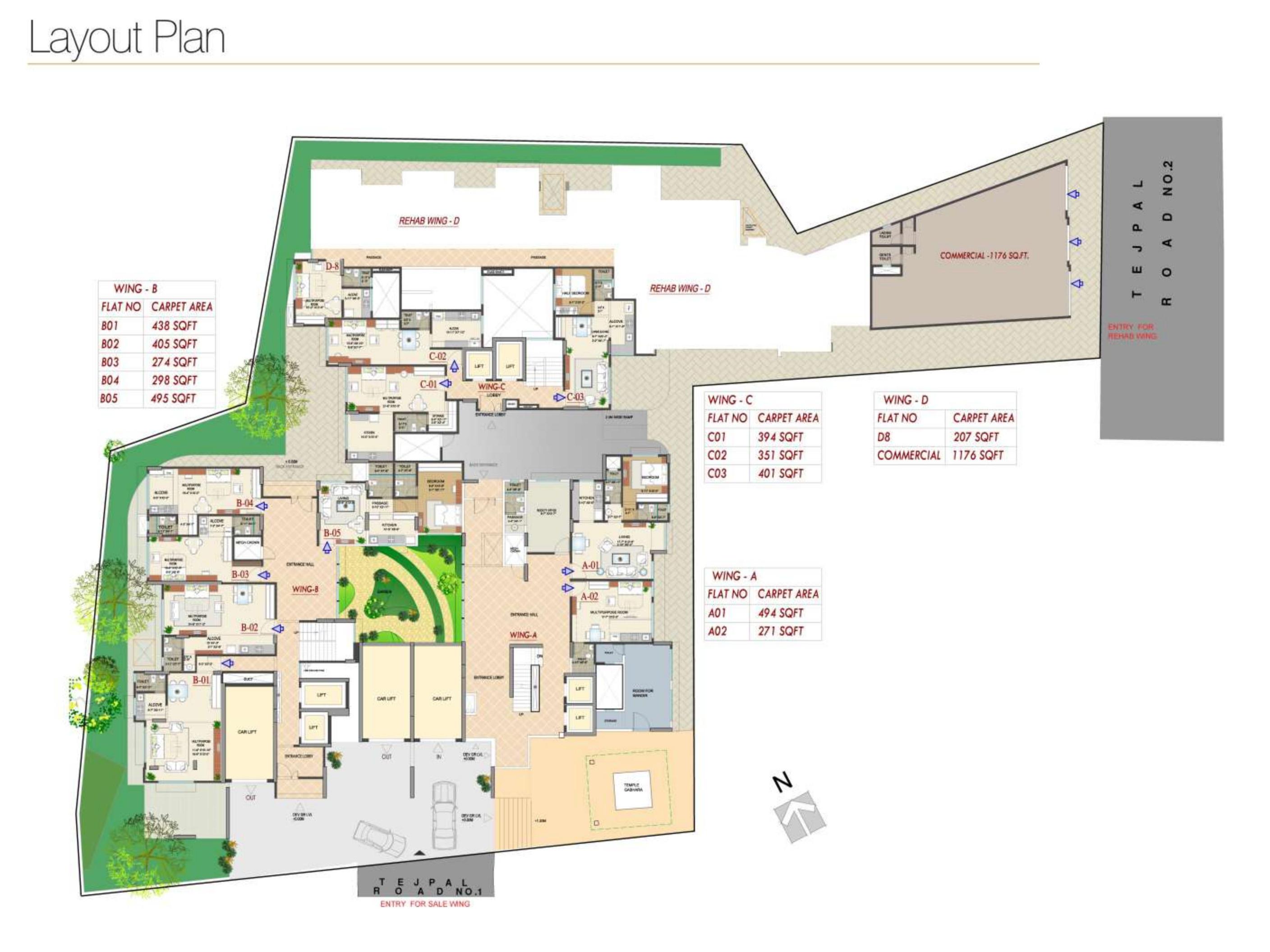 vijayraj-residency Layout Plan
