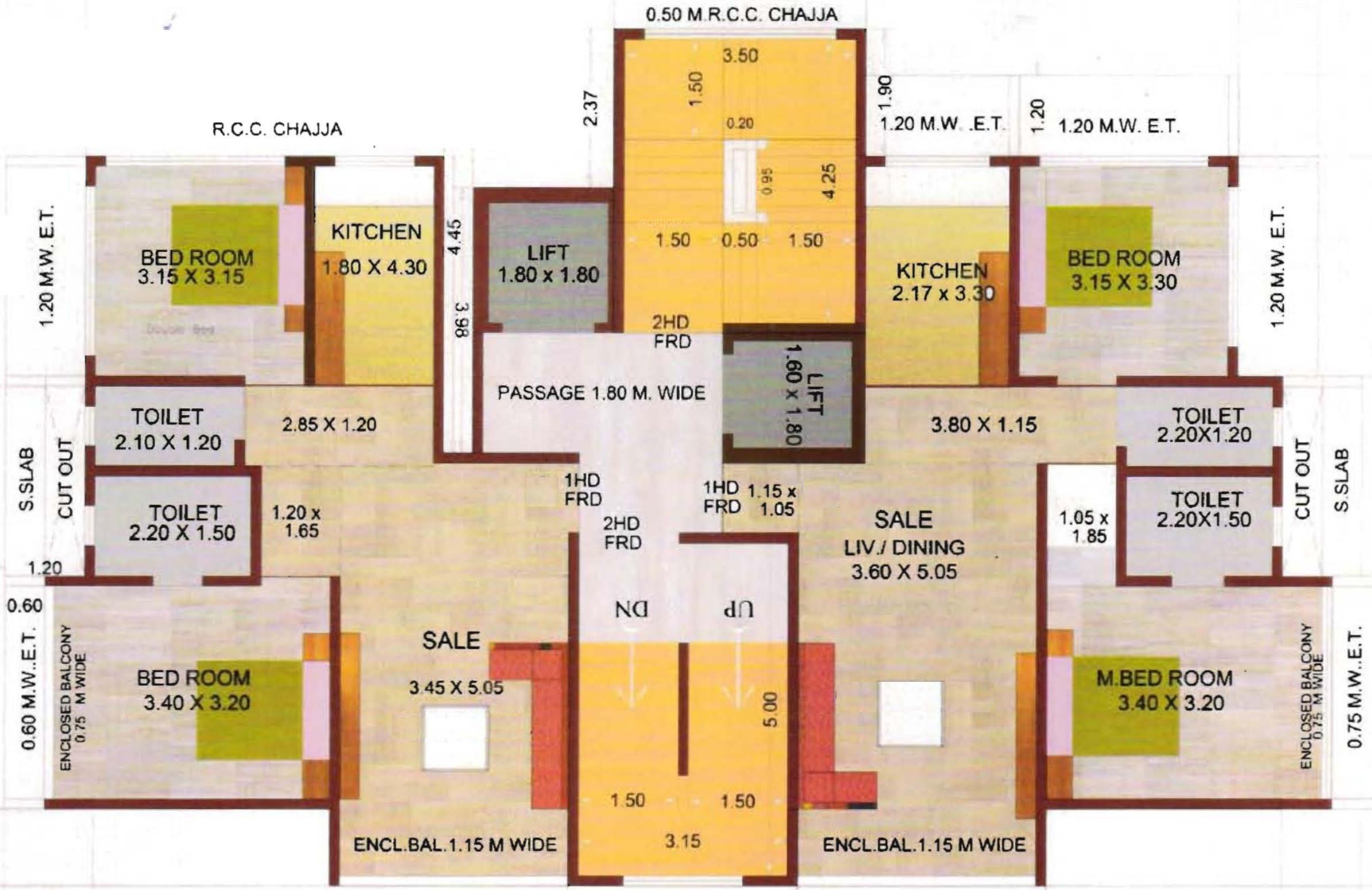 Images for Cluster Plan of Concrete Santosh Building