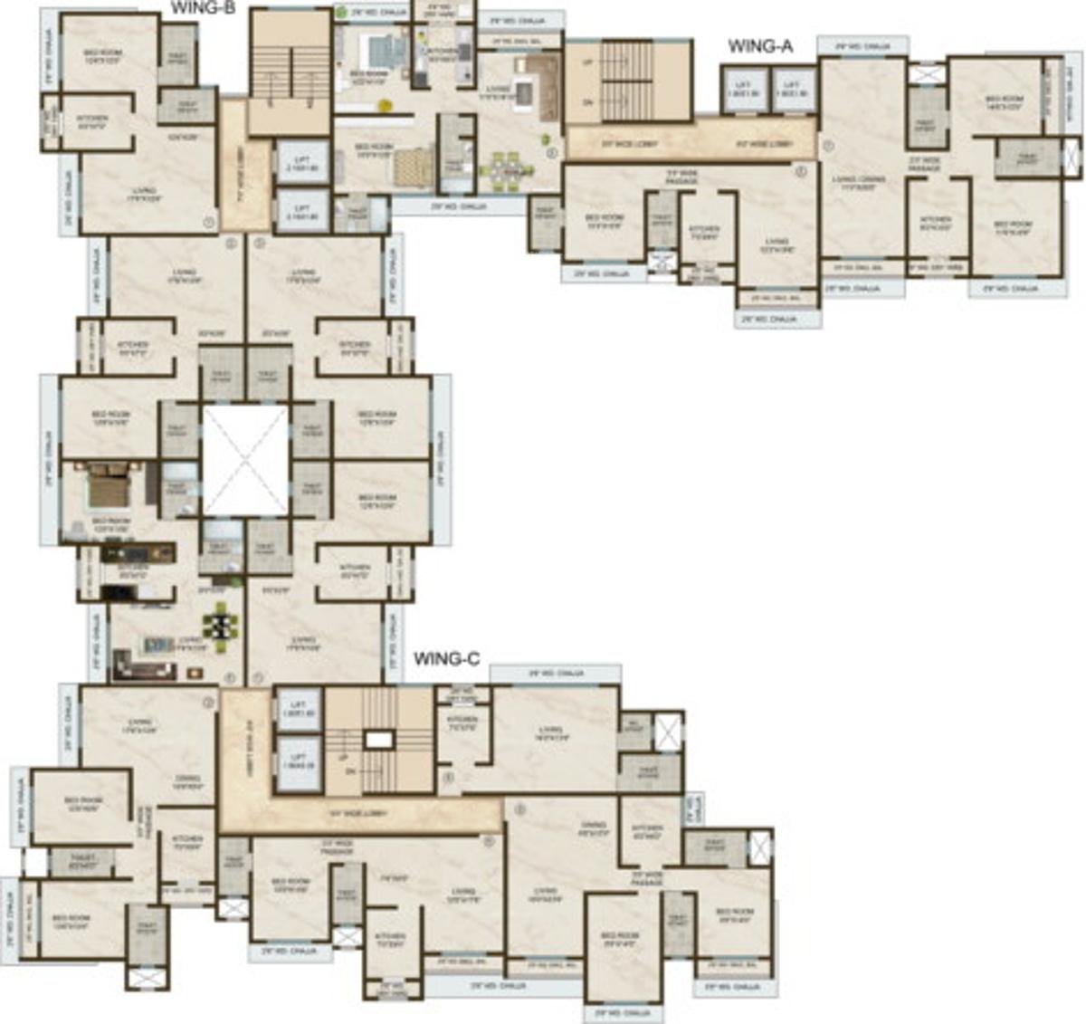 Images for Cluster Plan of Sagar Artic Building