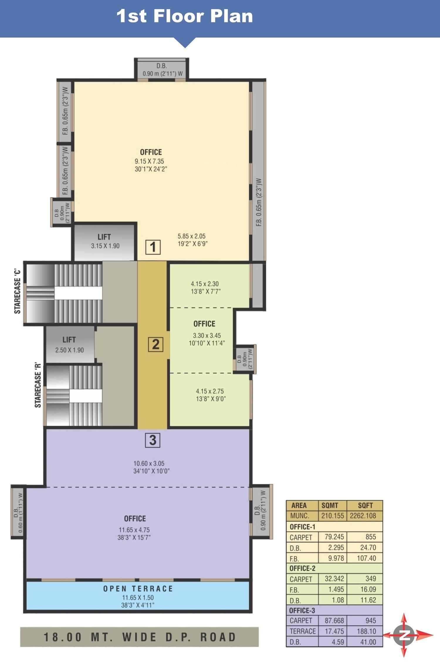 avenue Delta Avenue Cluster Plan for 1st Floor