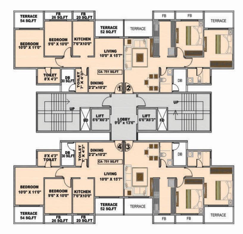 heights Yash Heights Cluster Plan