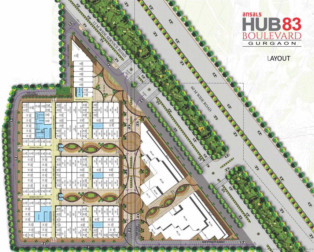 Images for Layout Plan of Ansal Ansal Hub 83 Boulevard