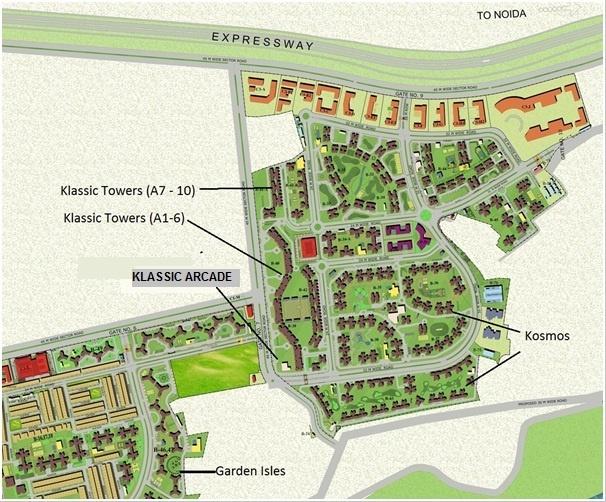 Images for Location Plan of Jaypee Klassic Arcade
