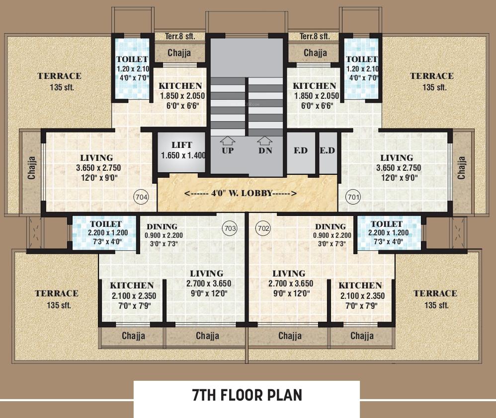 ruby-enclave Ruby Enclave Cluster Plan for 7th Floor