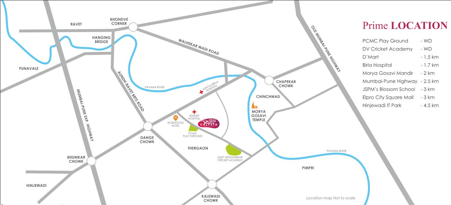 savita-calysta Location Plan