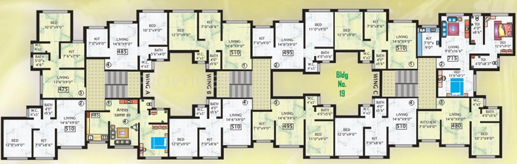 Images for Cluster Plan of Swastik Builders Viva Swastik Gardens
