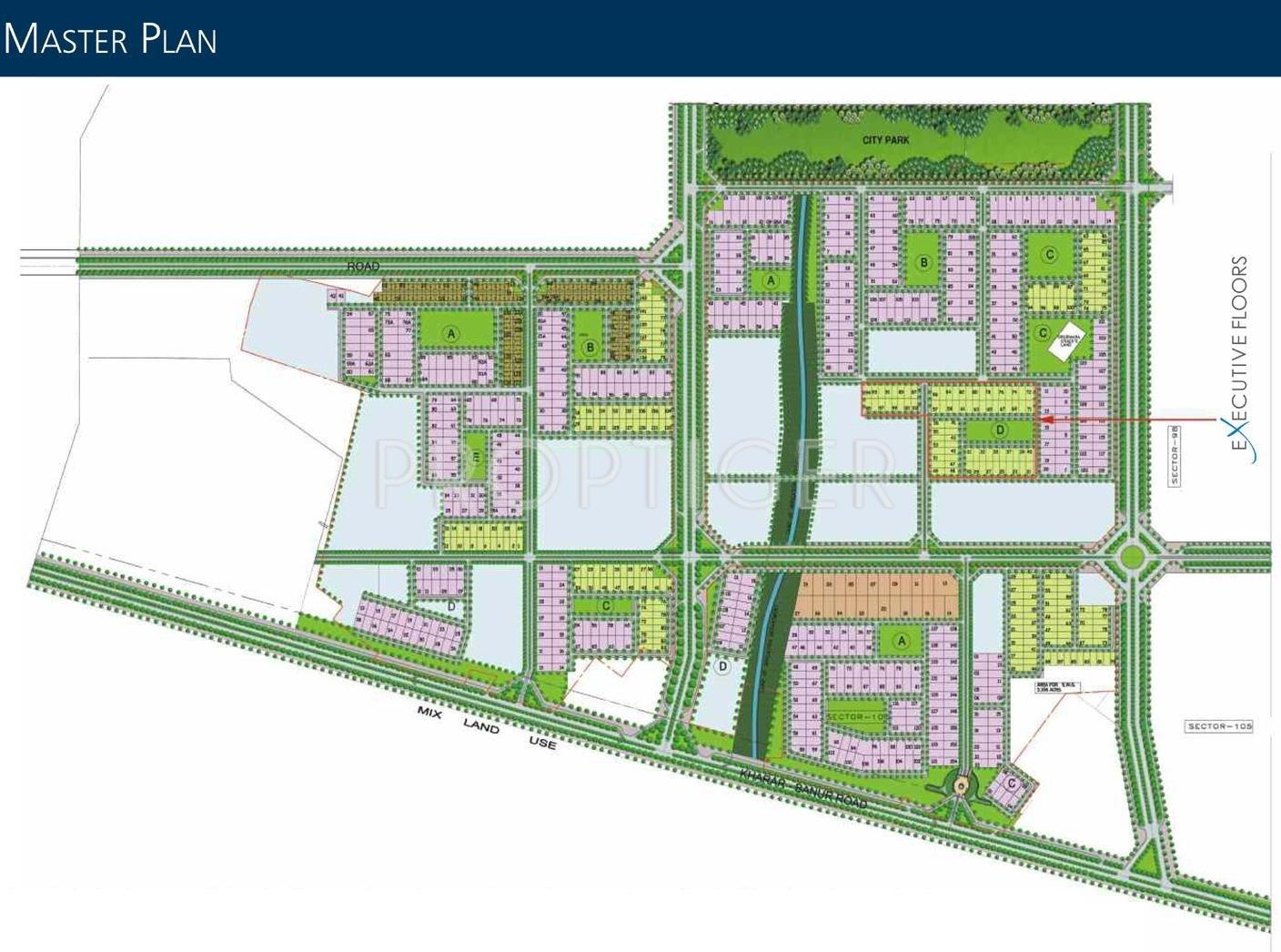 Images for Master Plan of Unitech Executive Floors