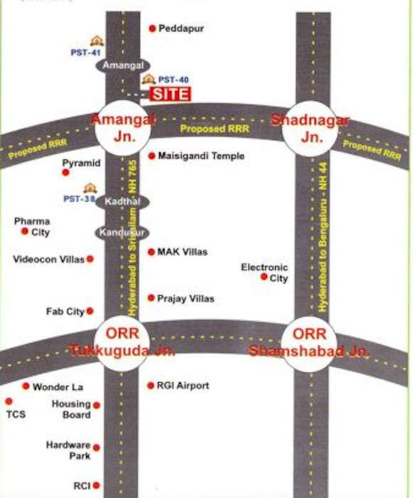 rrr-vaishnavi-nagar Location Plan