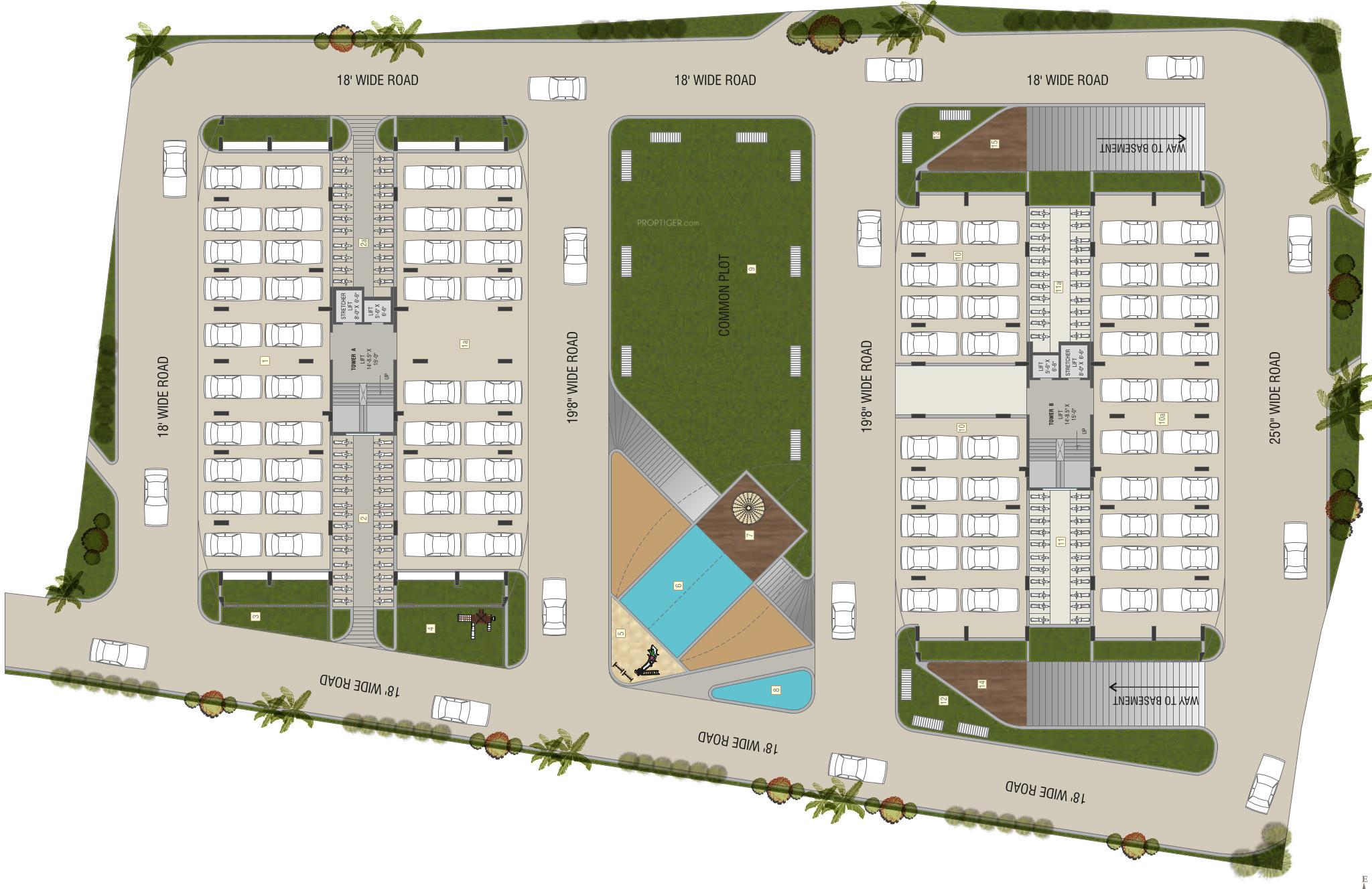 vicenza-highdeck-ii Tower A & B Cluster Plan For Ground Floor