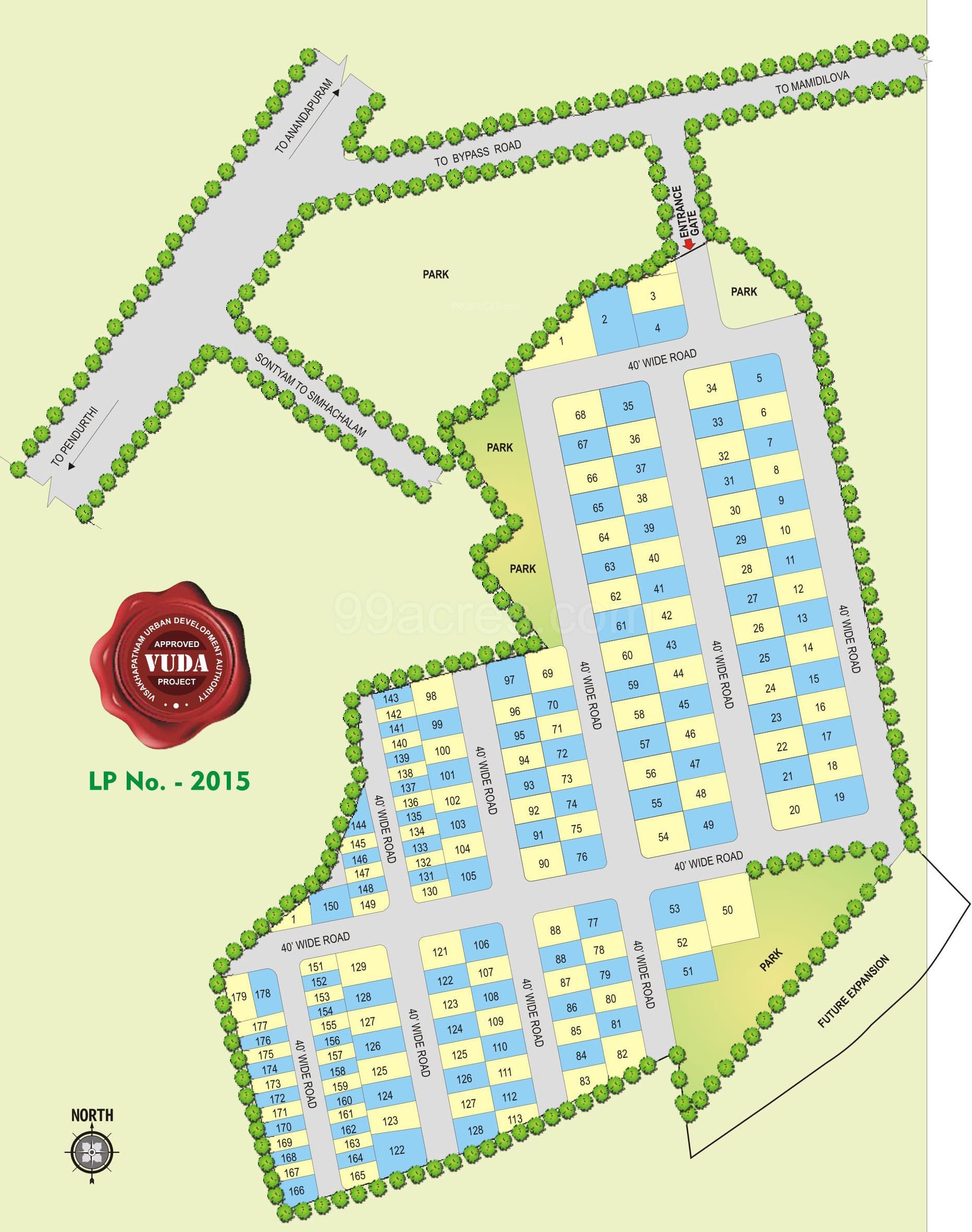 central-park Layout Plan