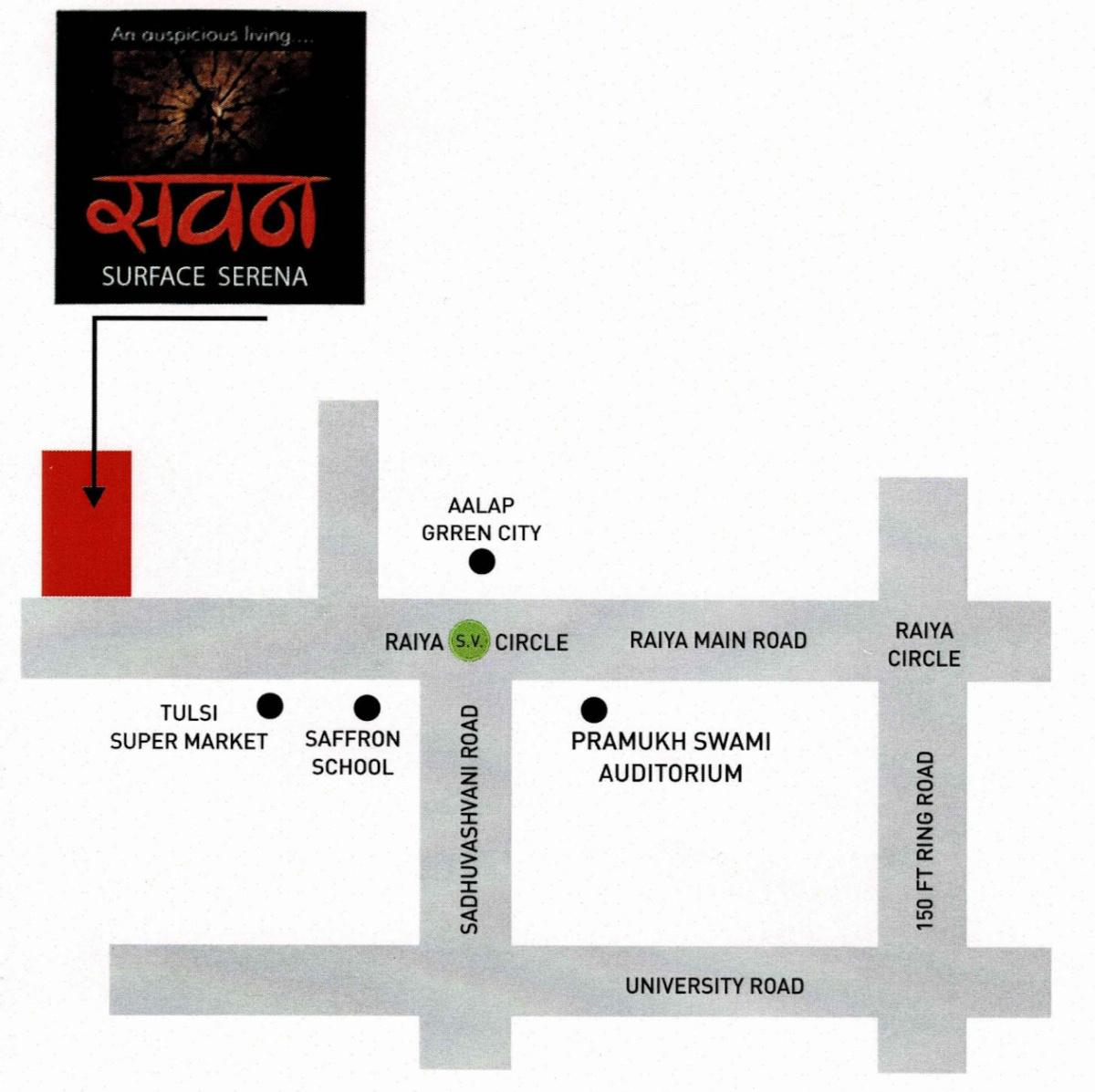 savan-surface-serena Location Plan