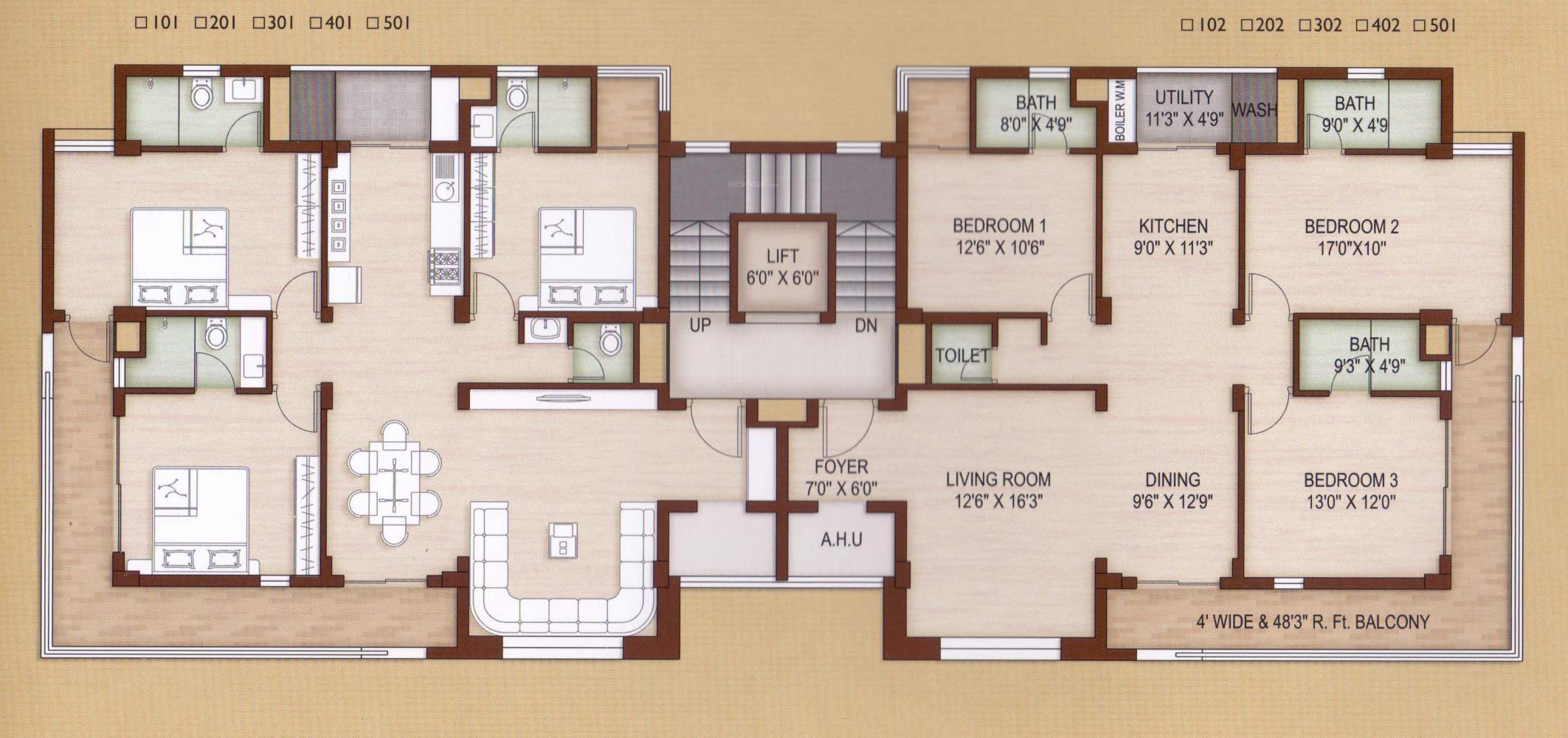 dev-sach Dev Sach Cluster Plan from 1st to 5th Floor