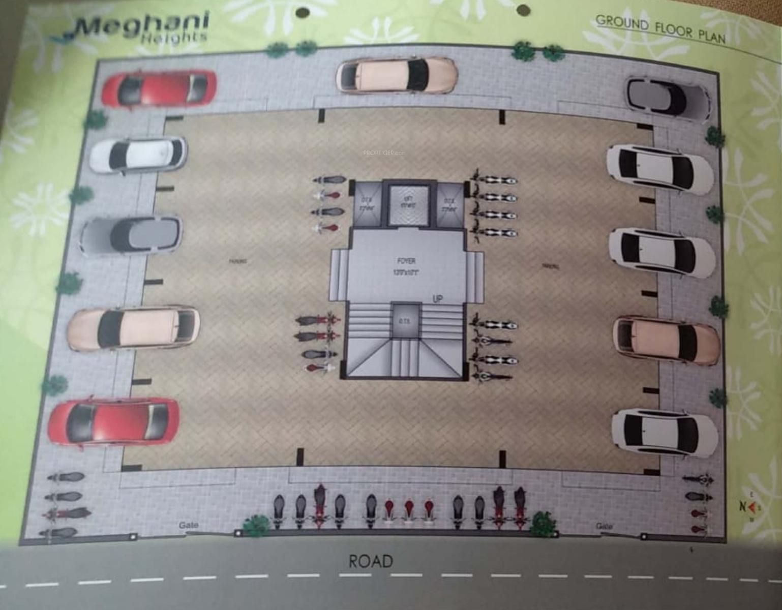 meghani-heights Meghani Heights Cluster Plan for ground Floor