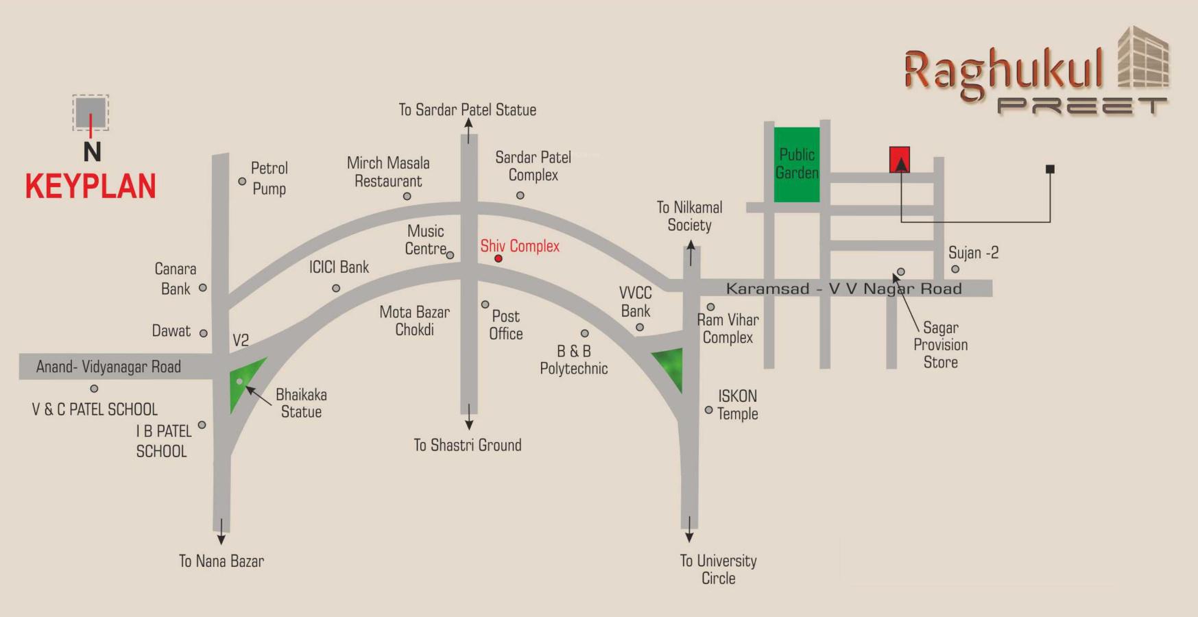 raghukul-preet Location Plan