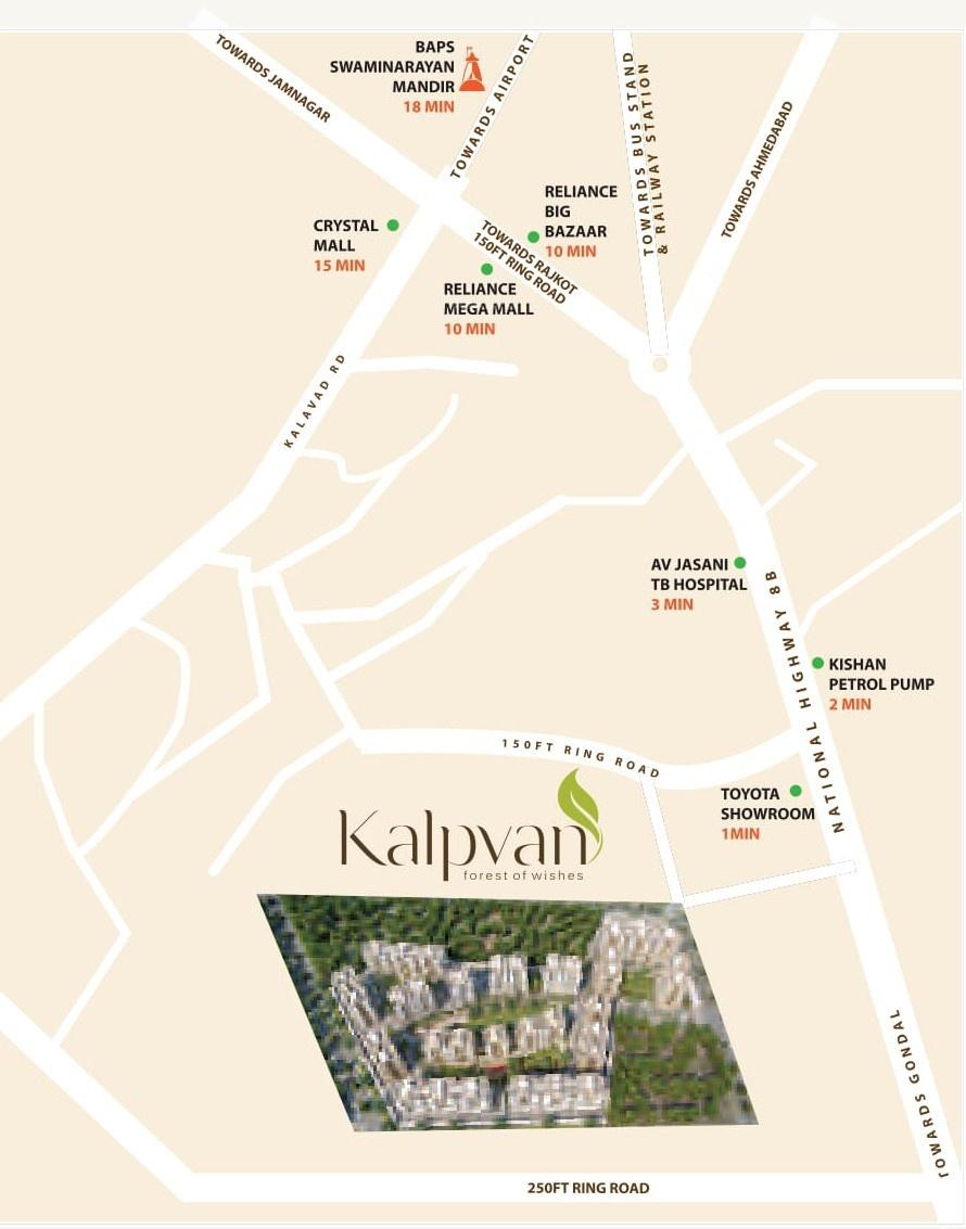 kalpvan-courtyard Location Plan
