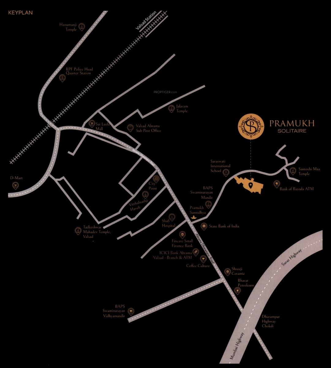 pramukh-solitaire Location Plan