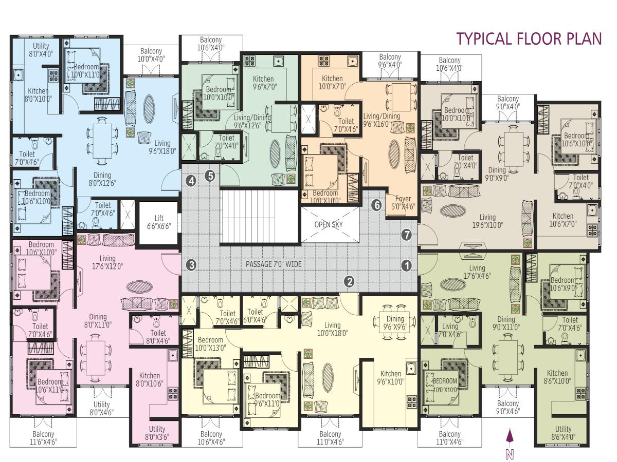 sharada-serendipity Cluster Plan for ground Floor