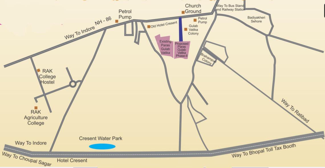 gulab-vatika-phase-ii Location Plan