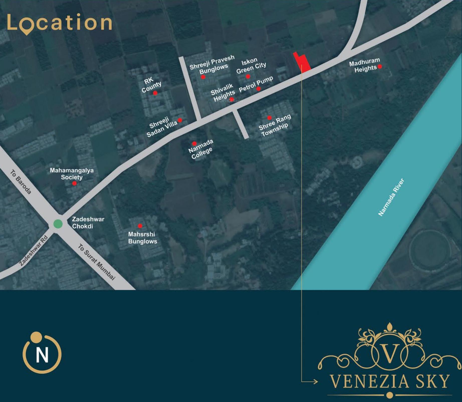 venezia-skyz Location Plan