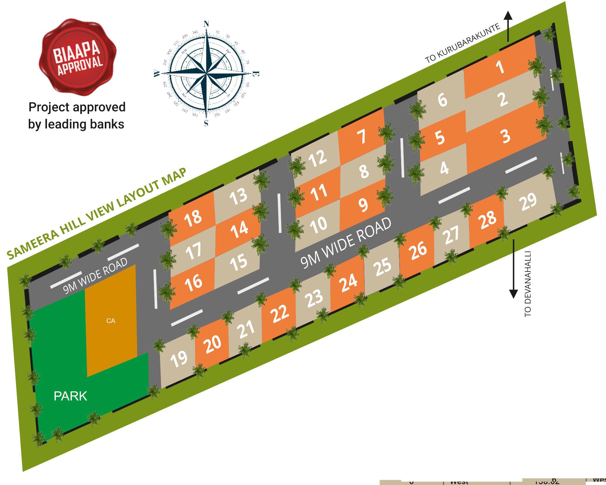 hill-view Layout Plan