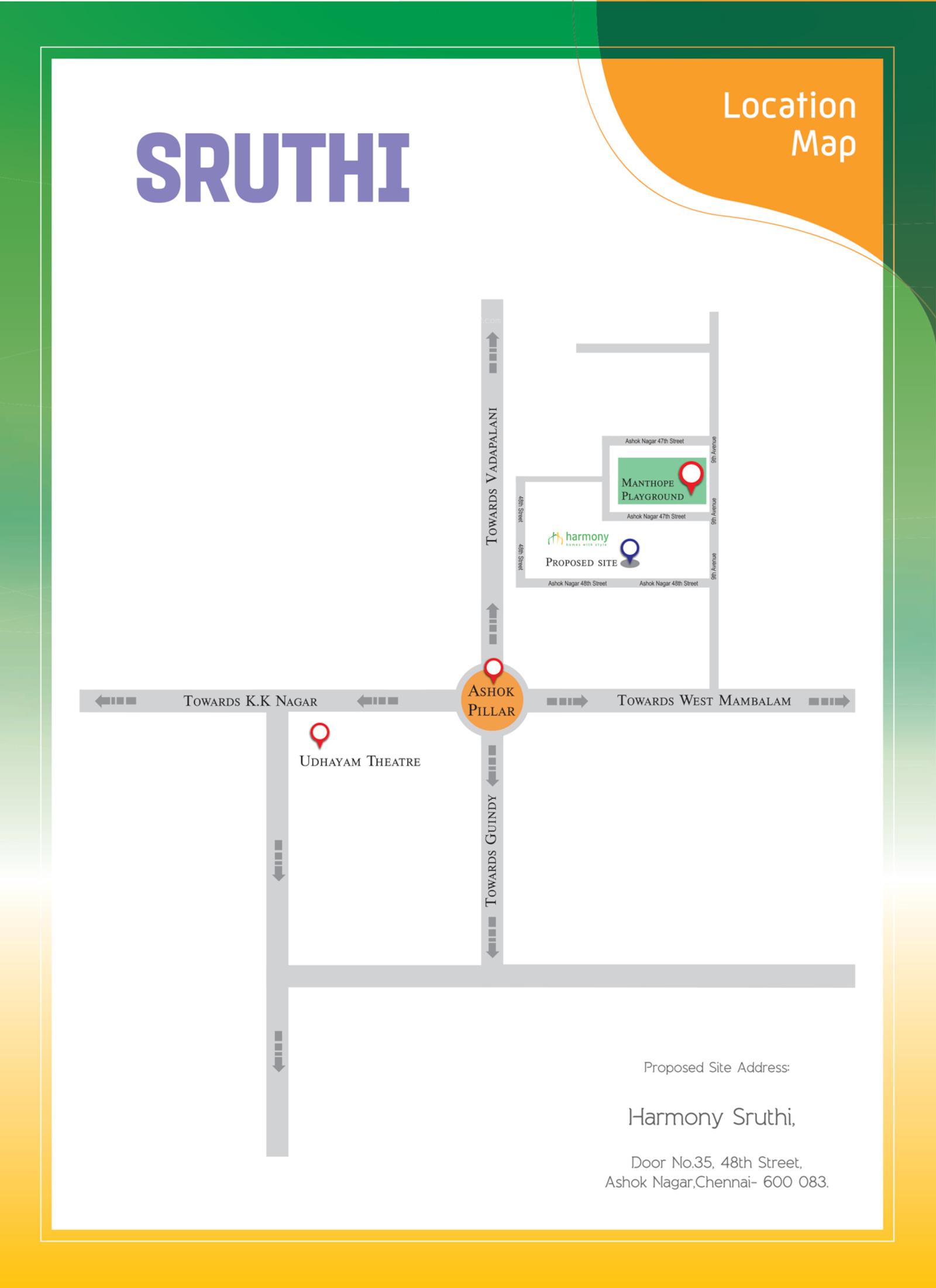 sruthi Location Plan
