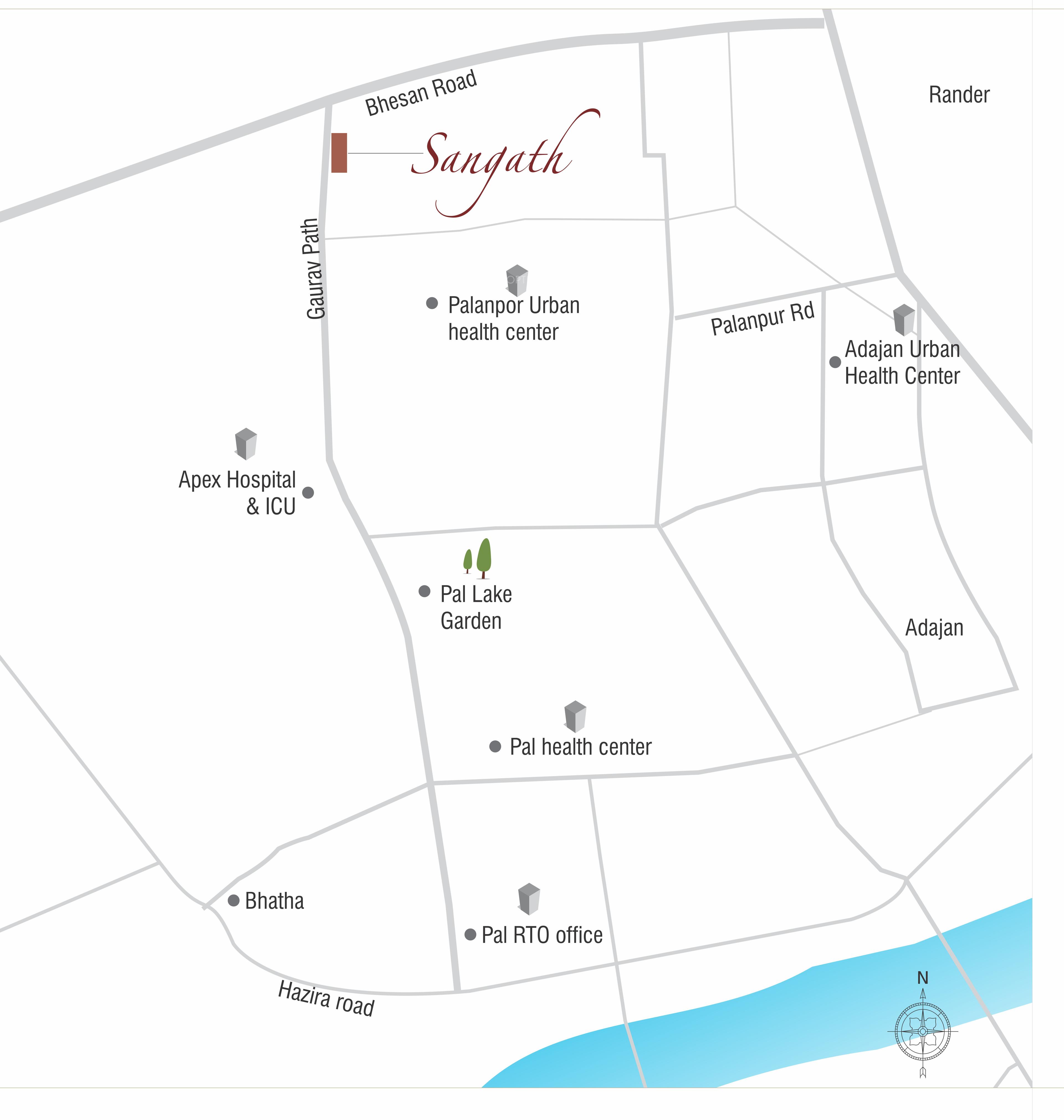 sangath-homes Location Plan